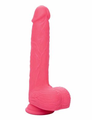 Studs – Rechargeable Rumbling And Thrusting Dildo  |   Realistic Penises Realistic Penises Pink