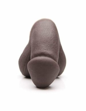 Tantus On The Go Dark Packer – Super Soft Silicone  |   Queer Friendly Queer Friendly Chocolate