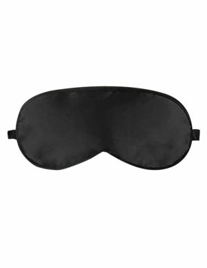 Two Sided Silk Eye Mask  |   Restraints Bondage Black