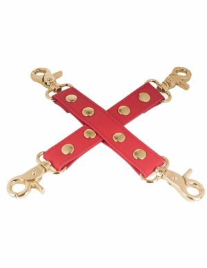 Vegan Hog Tie  |   Restraints Bondage Red/Gold