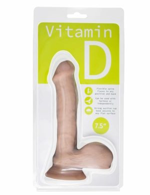 Vitamin D 7.5 Inch Poseable Dildo With Balls  |   Queer Friendly Queer Friendly Queer Friendly