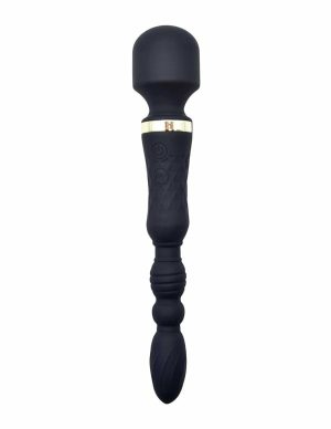 Zodiac For Lovers Dual Head Vibrating Wand  |   G-Spot G-Spot Black