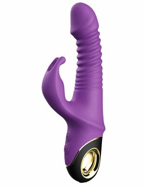 Zodiac For Lovers Thrusting Rotating Rabbit Vibrator  |   Rabbits Rabbits Purple